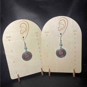 Bohemian Silver and Turquoise Earrings